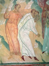 Three Men Saved from the Sword, scenes from the life of St. Nicholas of Myra (detail)